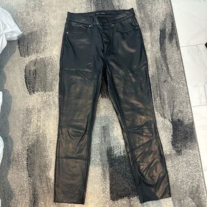 Ashley Mason Shiny Black Pants